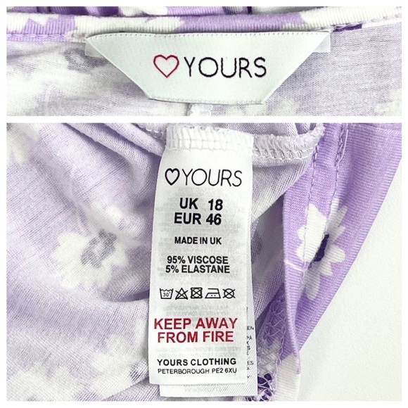 NWT ASOS CURVE Daisy Floral Print Ruffle Trim Babydoll Dress Cottagecore Pastel - Picture 11 of 13